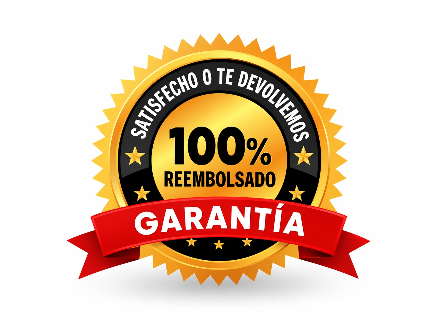 Sello de garantía 100% reembolsado a 7 días