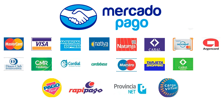Medios de pago aceptados con Mercado Pago